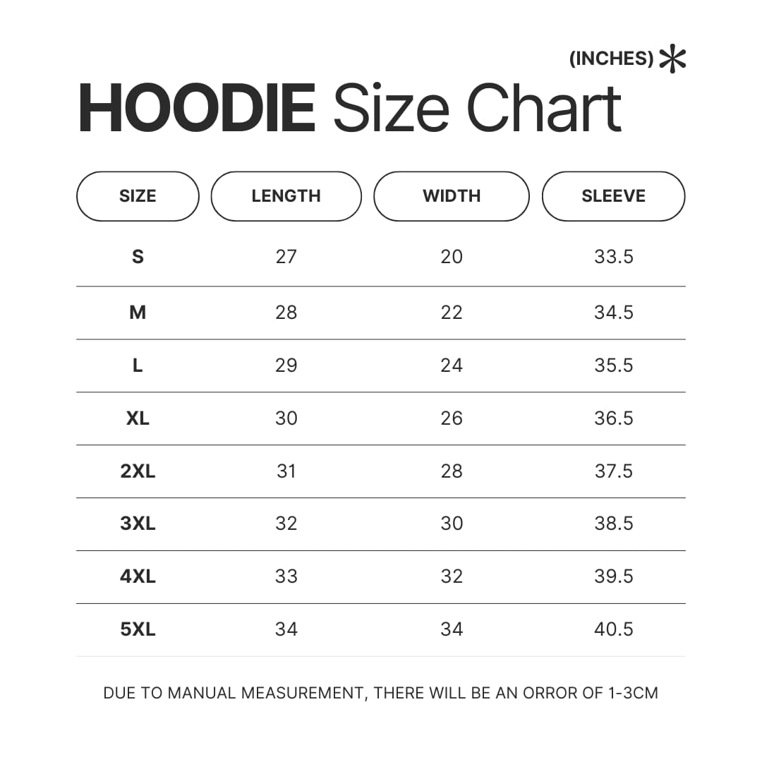 Hoodie Size Chart - Charles Leclerc Shop