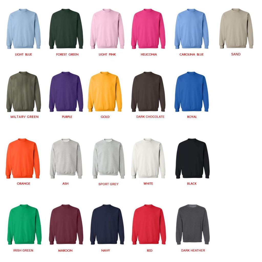 sweatshirt color chart - Charles Leclerc Shop