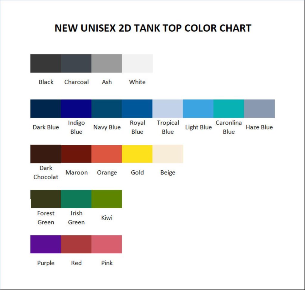 tank top color chart - Charles Leclerc Shop