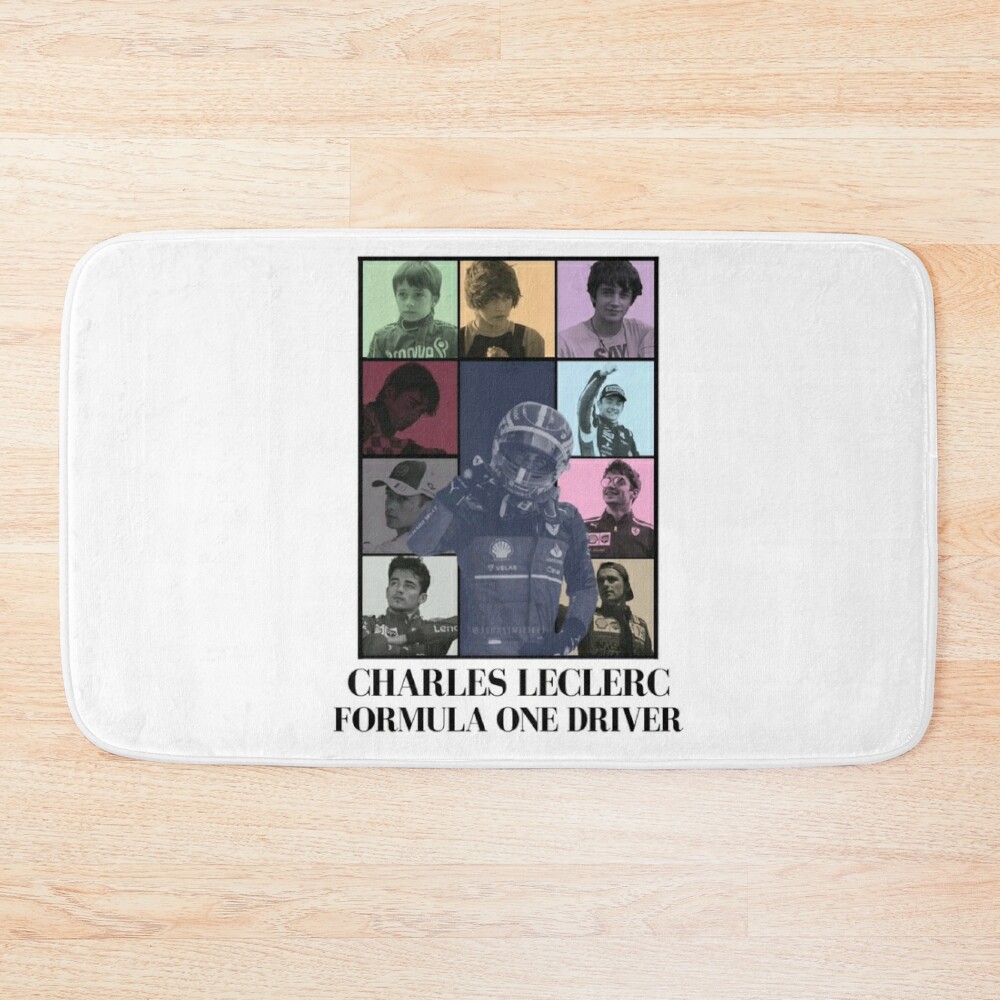 Charles Leclerc F1 Driver The Eras Bath Mat